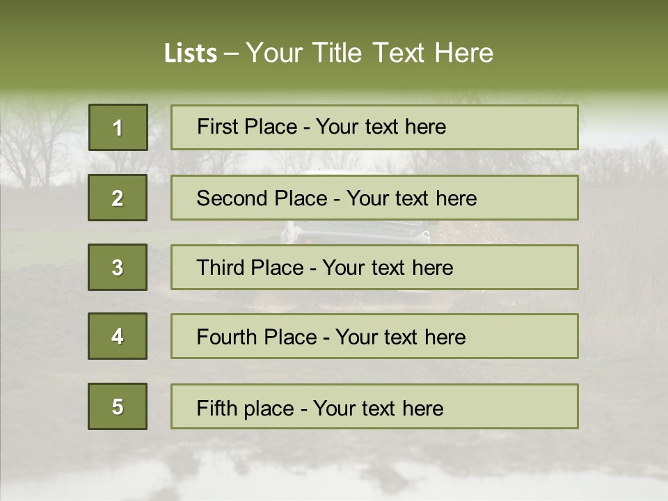 Mud Off-Road Bump PowerPoint Template