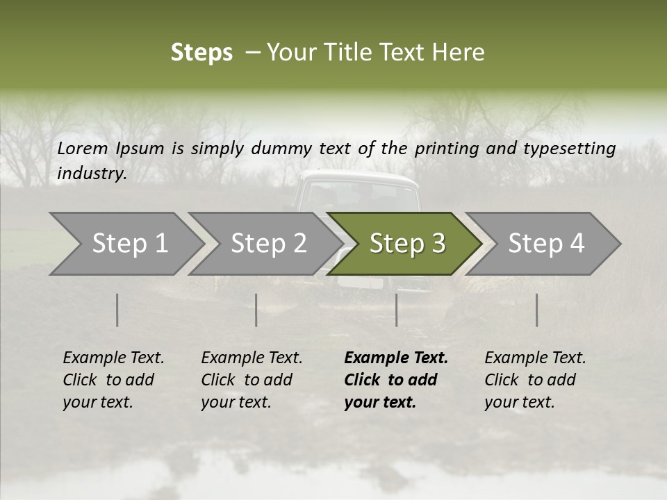 Mud Off-Road Bump PowerPoint Template