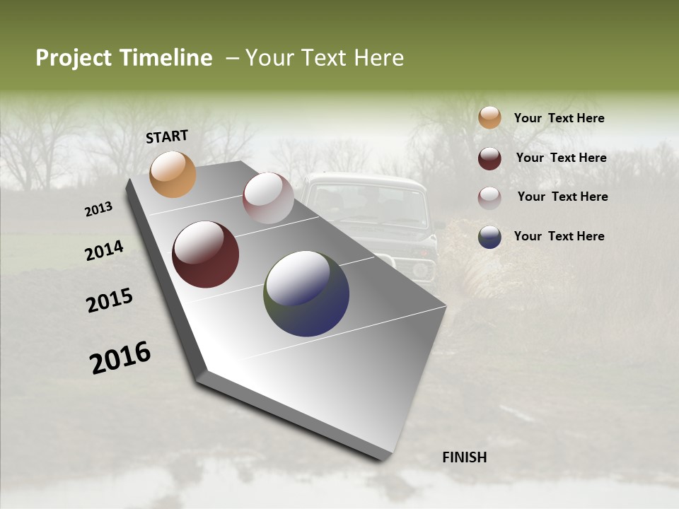 Mud Off-Road Bump PowerPoint Template