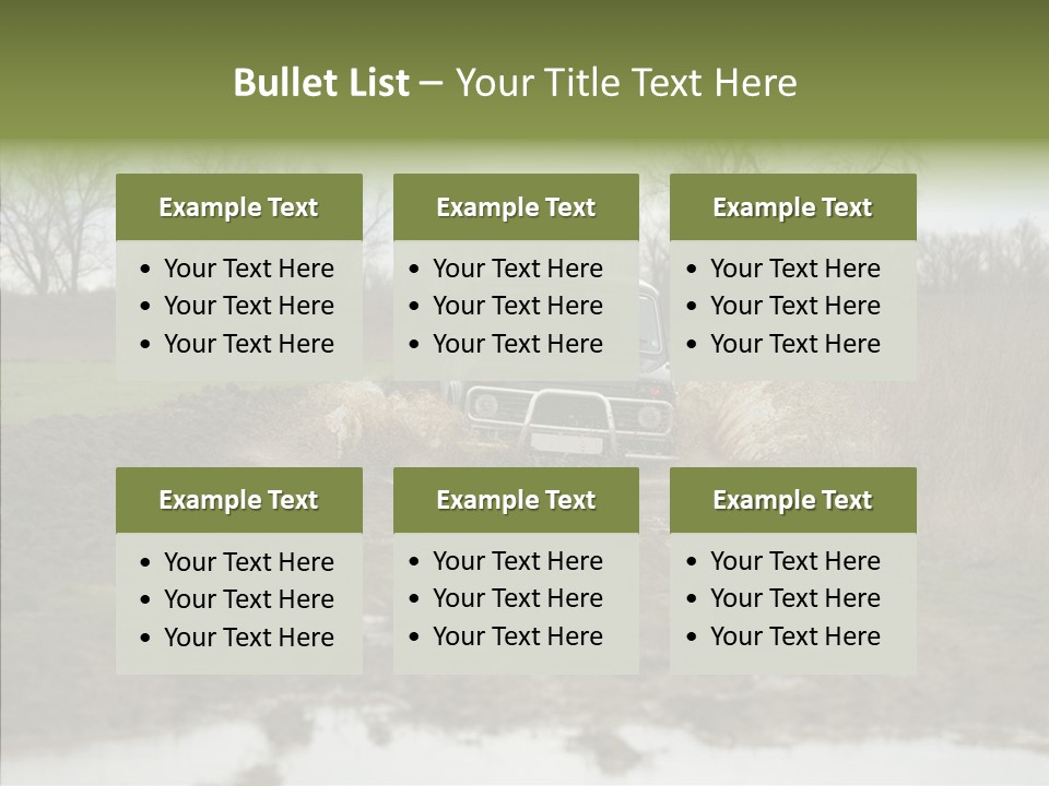 Mud Off-Road Bump PowerPoint Template