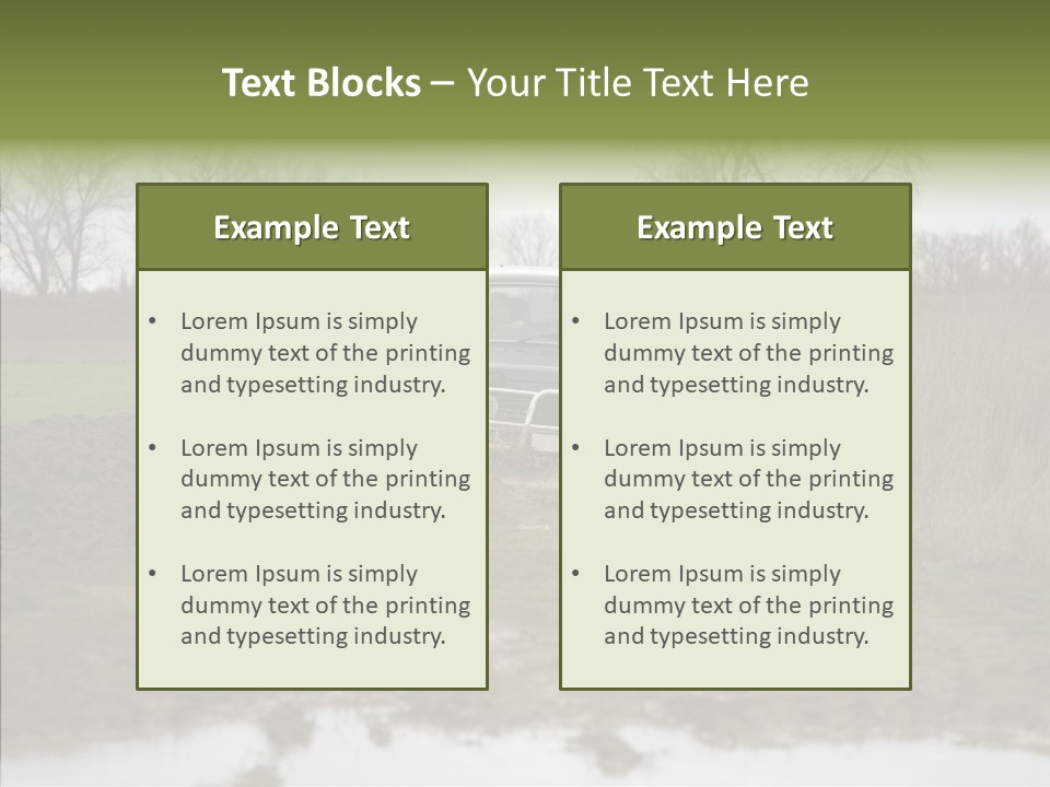 Mud Off-Road Bump PowerPoint Template