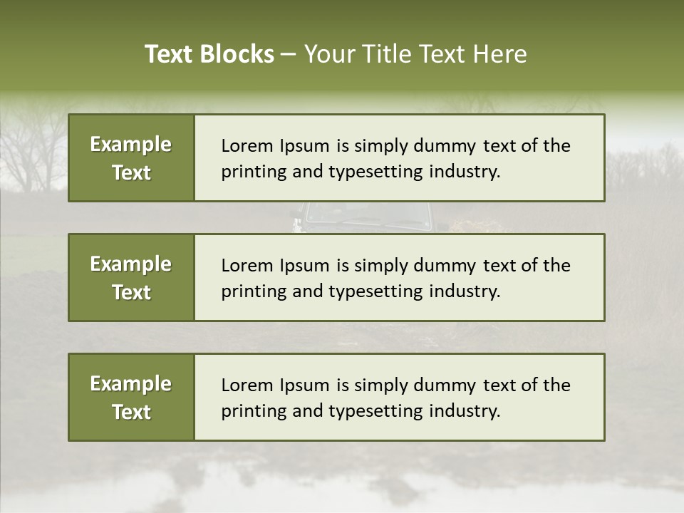 Mud Off-Road Bump PowerPoint Template
