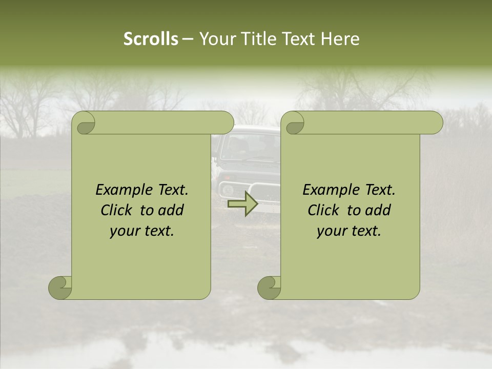Mud Off-Road Bump PowerPoint Template