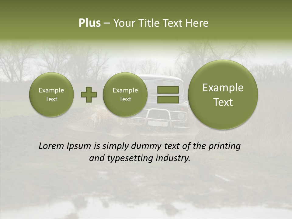Mud Off-Road Bump PowerPoint Template