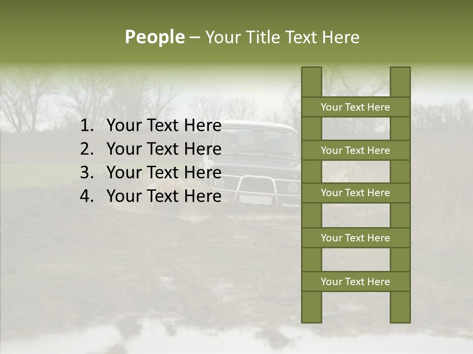 Mud Off-Road Bump PowerPoint Template