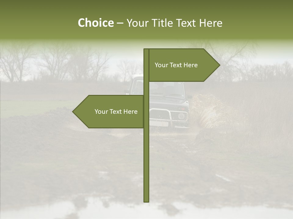 Mud Off-Road Bump PowerPoint Template