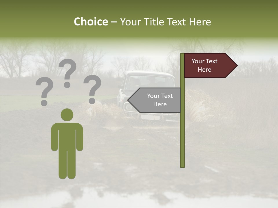 Mud Off-Road Bump PowerPoint Template
