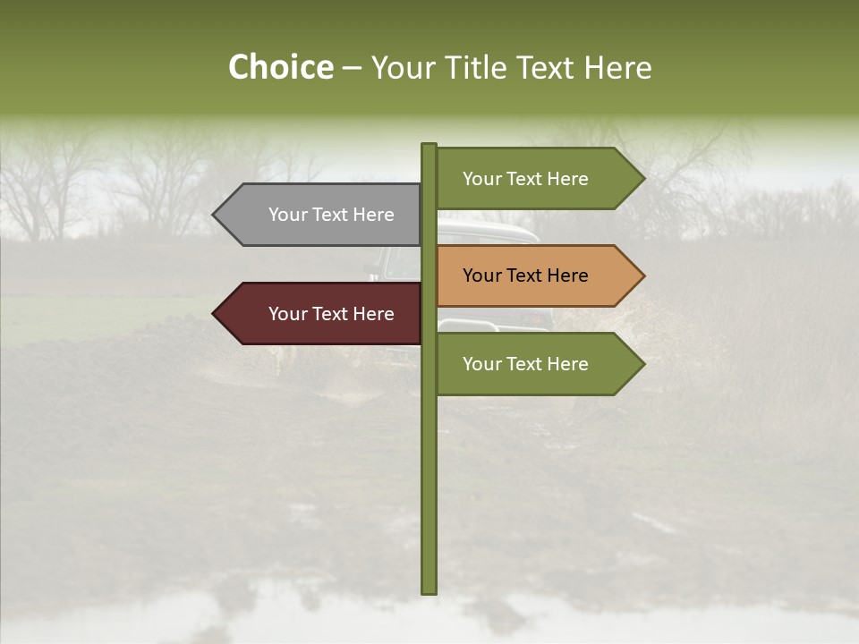 Mud Off-Road Bump PowerPoint Template