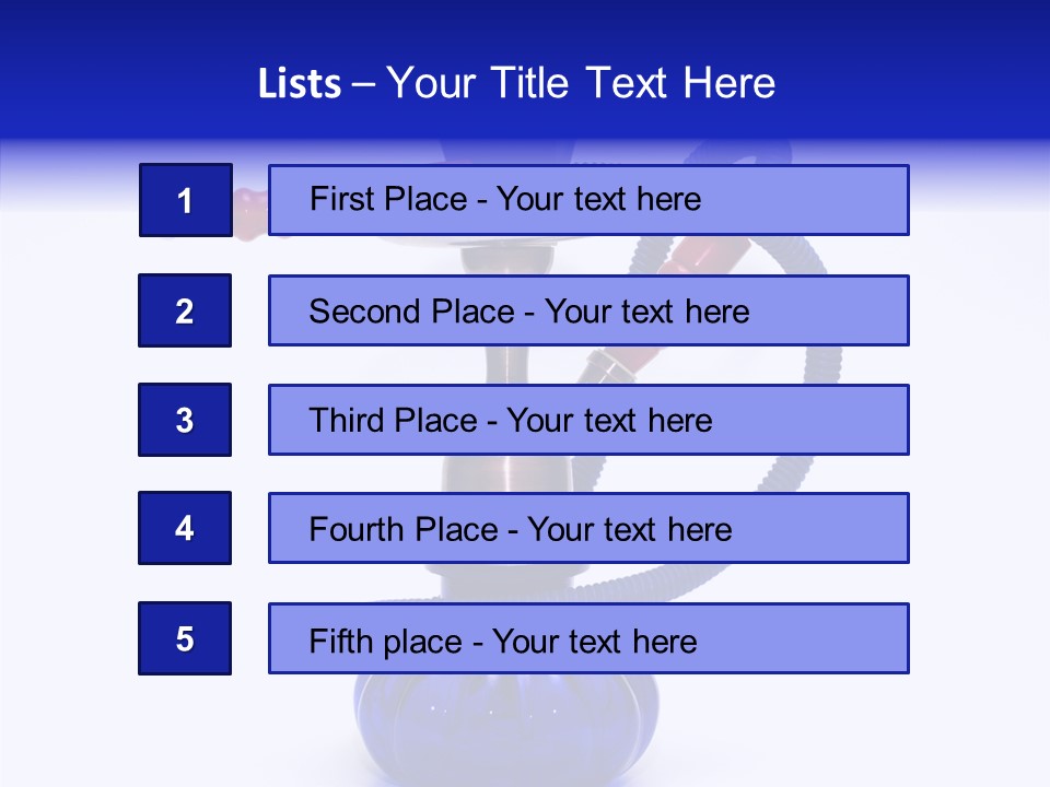 Coal Dubai Hookah PowerPoint Template