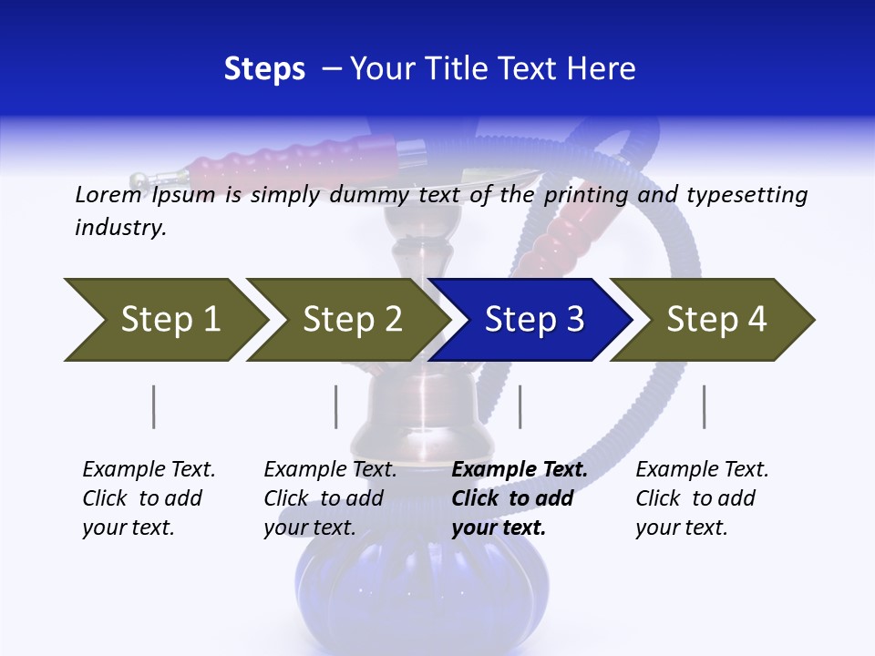 Coal Dubai Hookah PowerPoint Template