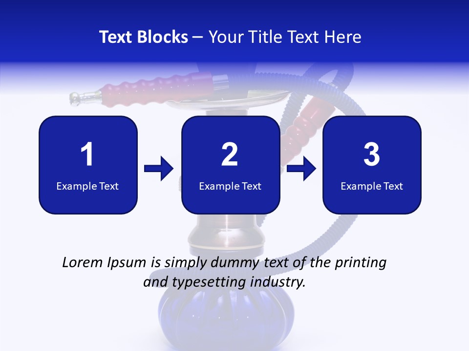 Coal Dubai Hookah PowerPoint Template