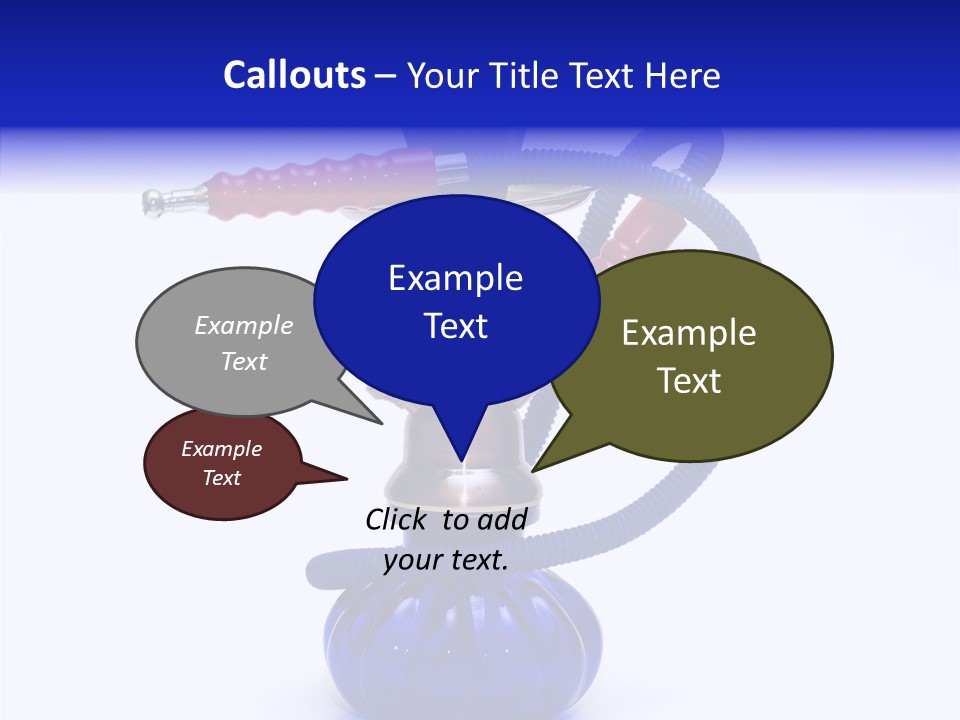 Coal Dubai Hookah PowerPoint Template