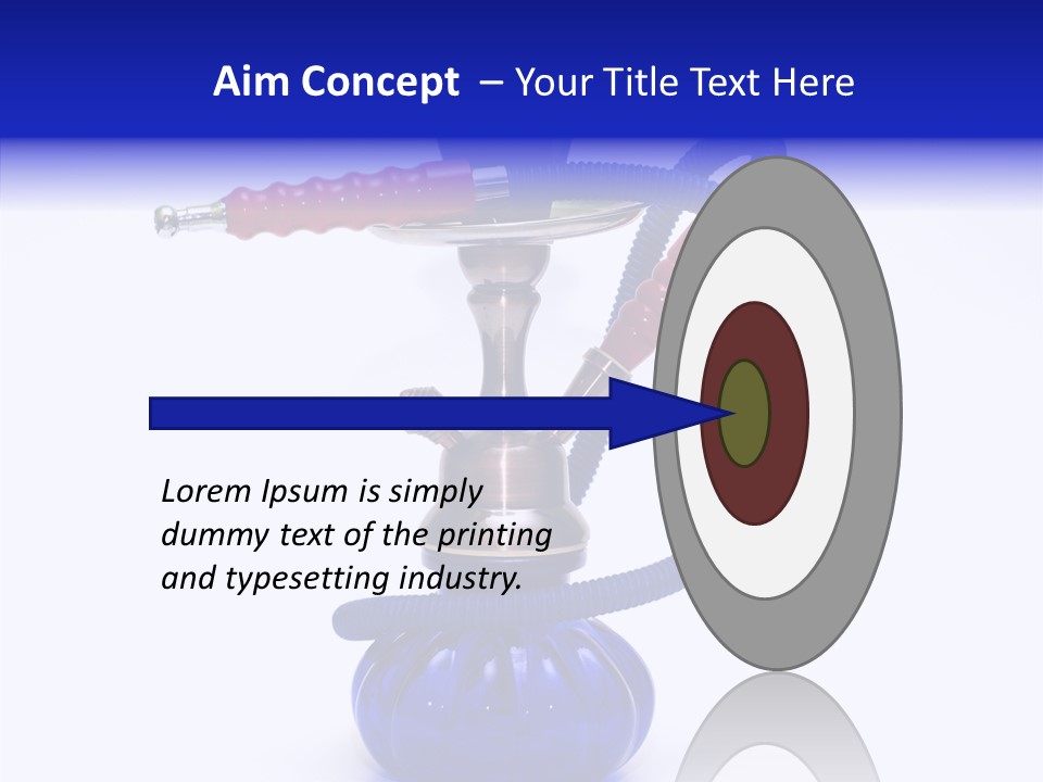 Coal Dubai Hookah PowerPoint Template