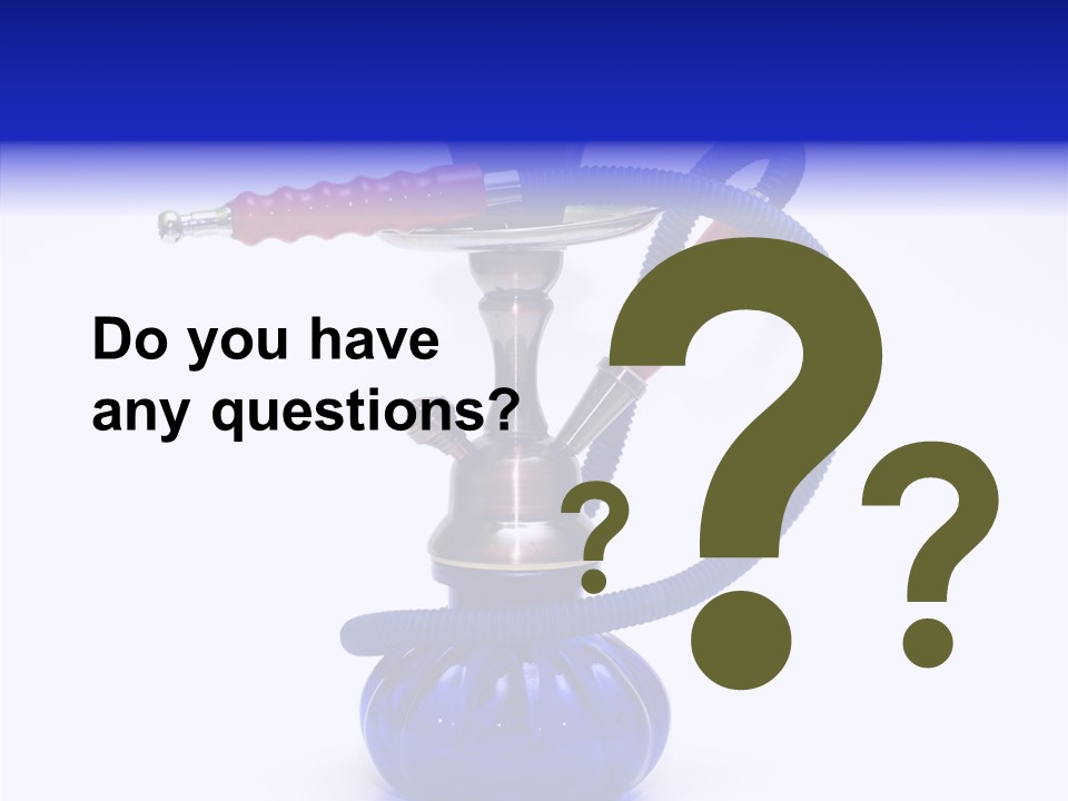 Coal Dubai Hookah PowerPoint Template