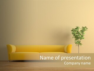 Parquet Flowerpot Brunch PowerPoint Template