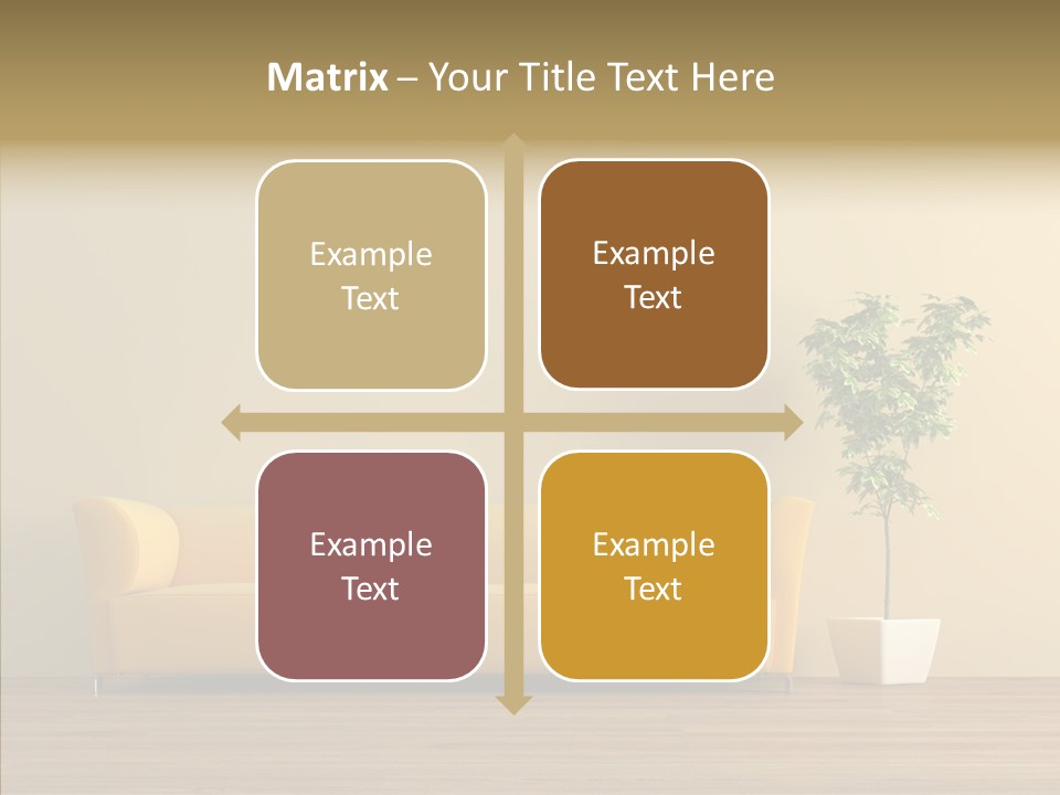 Parquet Flowerpot Brunch PowerPoint Template