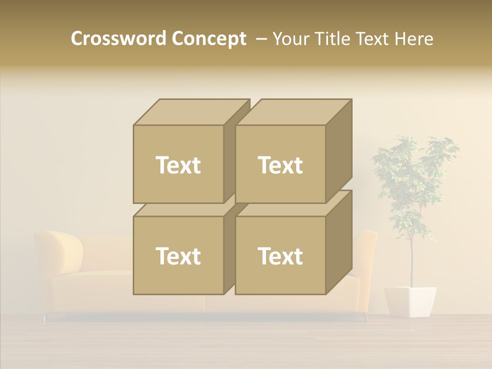 Parquet Flowerpot Brunch PowerPoint Template