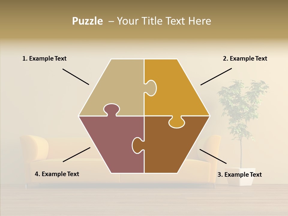 Parquet Flowerpot Brunch PowerPoint Template