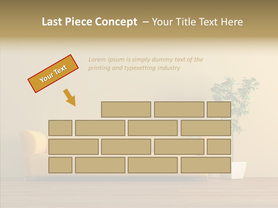 Parquet Flowerpot Brunch PowerPoint Template