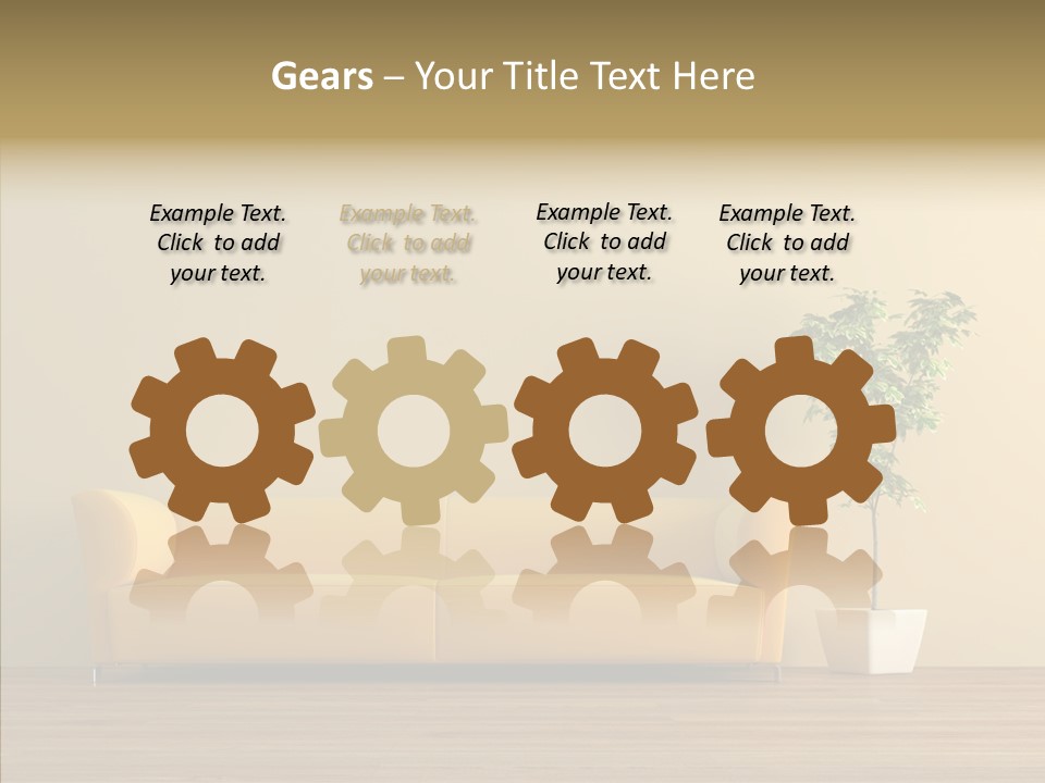 Parquet Flowerpot Brunch PowerPoint Template