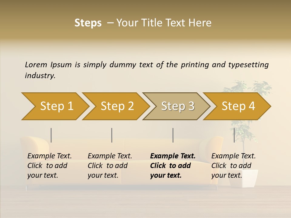 Parquet Flowerpot Brunch PowerPoint Template