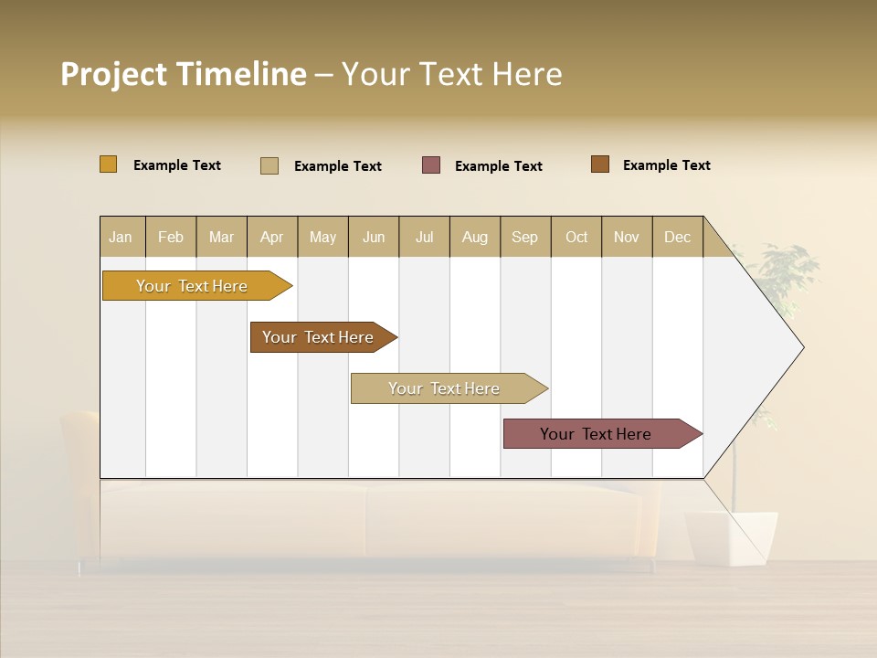 Parquet Flowerpot Brunch PowerPoint Template