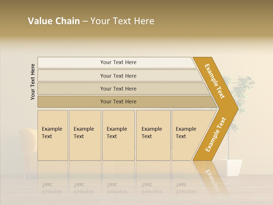 Parquet Flowerpot Brunch PowerPoint Template