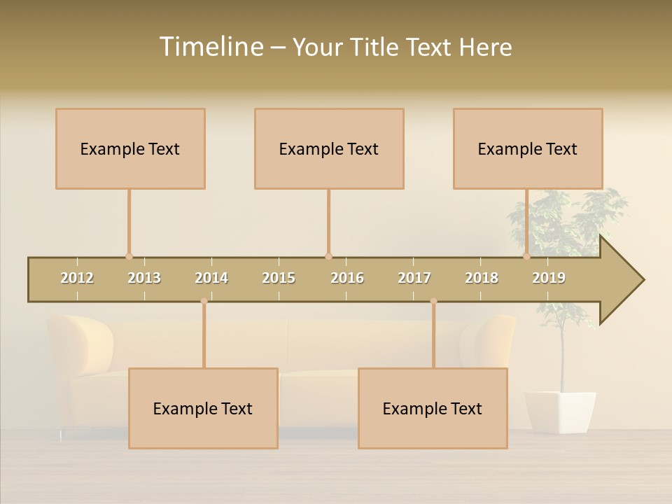 Parquet Flowerpot Brunch PowerPoint Template