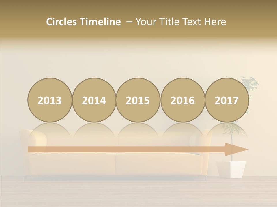 Parquet Flowerpot Brunch PowerPoint Template