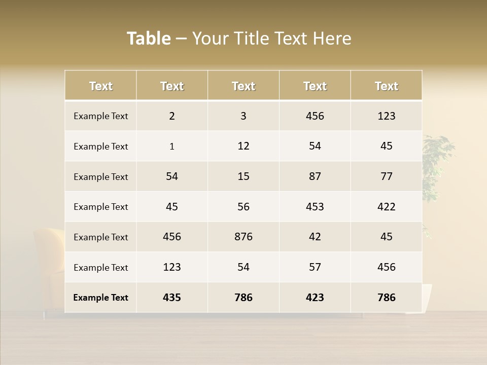 Parquet Flowerpot Brunch PowerPoint Template