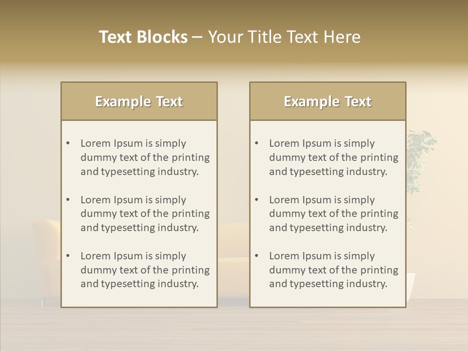 Parquet Flowerpot Brunch PowerPoint Template