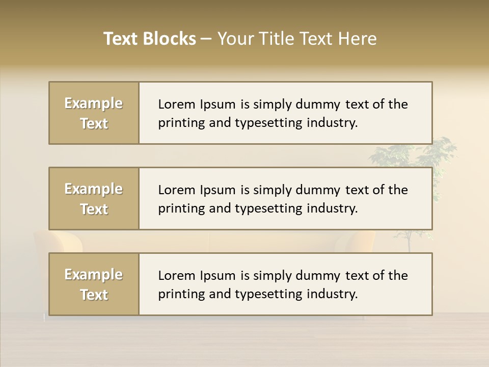 Parquet Flowerpot Brunch PowerPoint Template