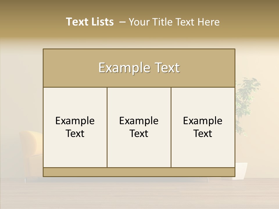 Parquet Flowerpot Brunch PowerPoint Template