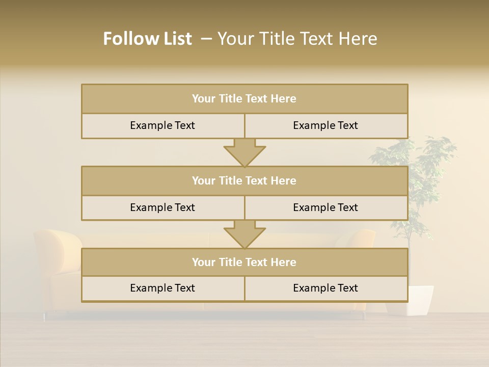 Parquet Flowerpot Brunch PowerPoint Template