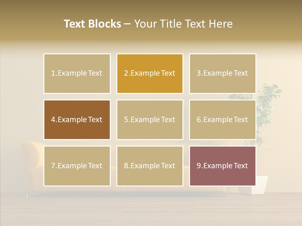 Parquet Flowerpot Brunch PowerPoint Template