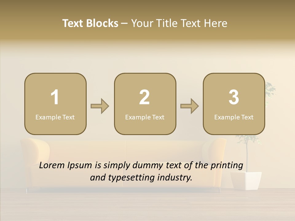 Parquet Flowerpot Brunch PowerPoint Template