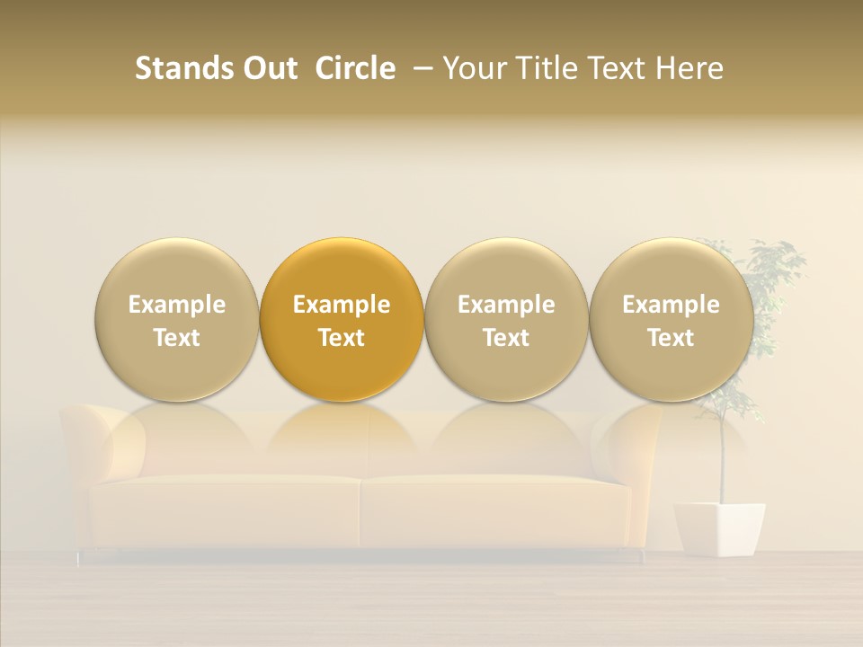 Parquet Flowerpot Brunch PowerPoint Template