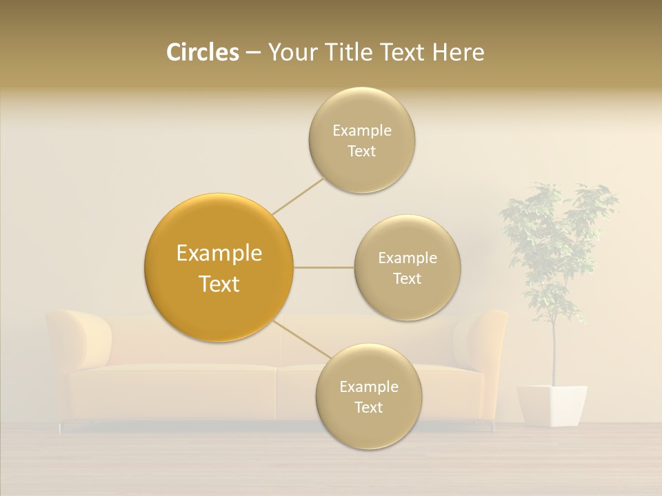 Parquet Flowerpot Brunch PowerPoint Template