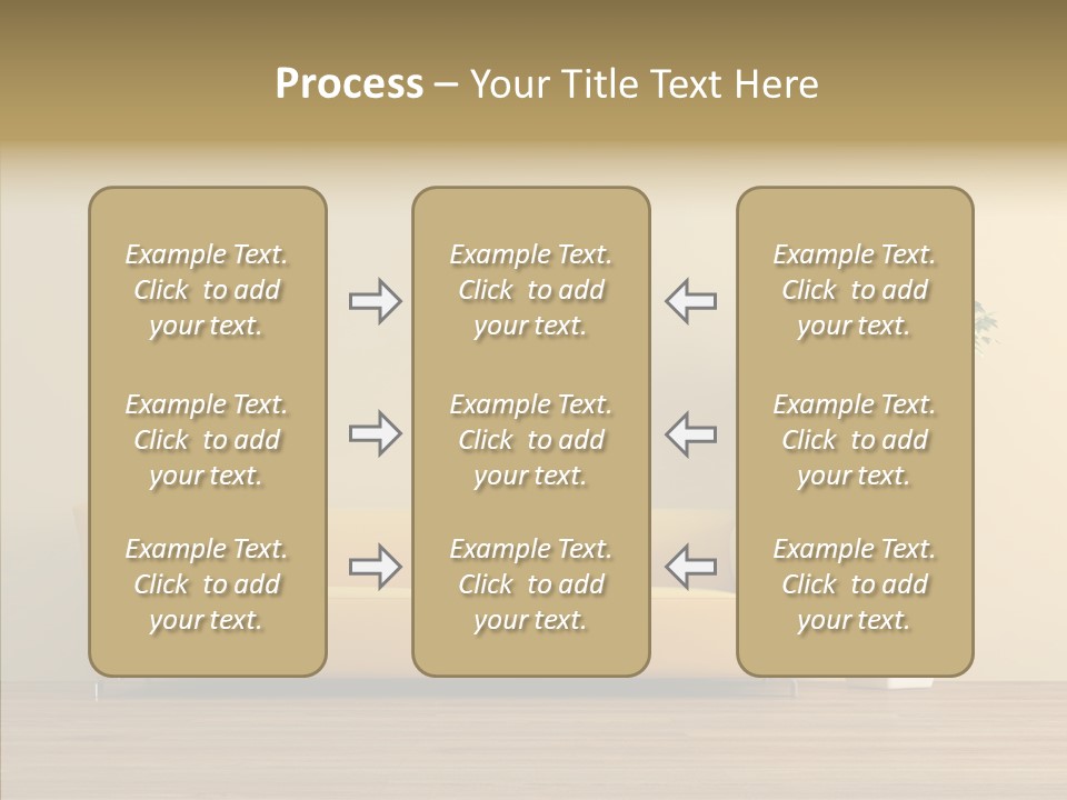 Parquet Flowerpot Brunch PowerPoint Template