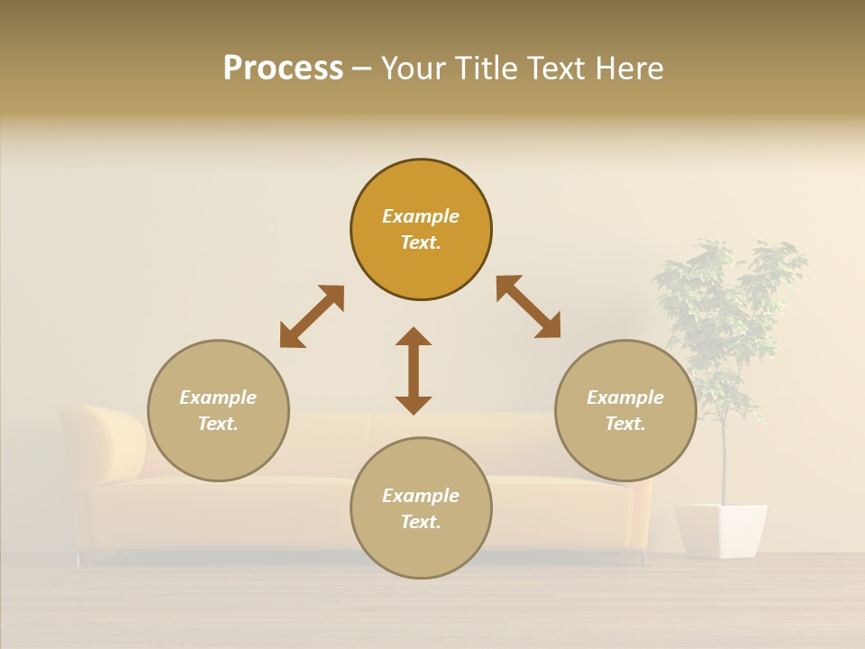 Parquet Flowerpot Brunch PowerPoint Template