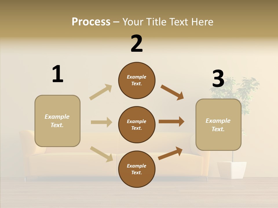 Parquet Flowerpot Brunch PowerPoint Template