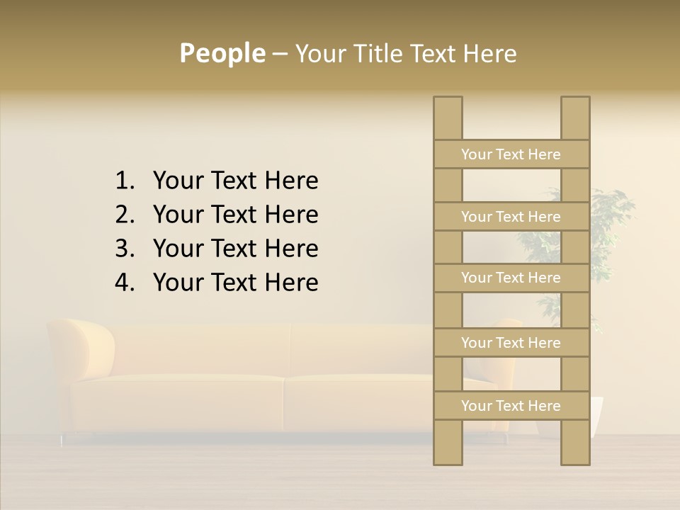 Parquet Flowerpot Brunch PowerPoint Template