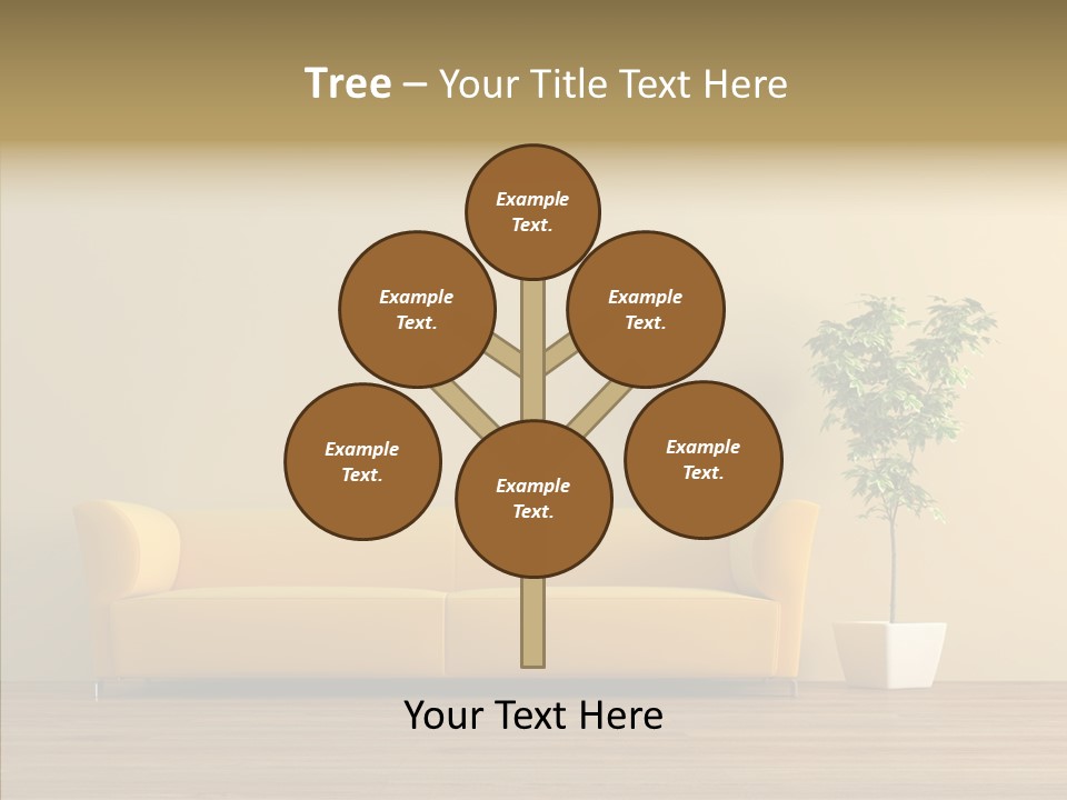 Parquet Flowerpot Brunch PowerPoint Template