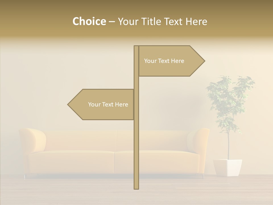 Parquet Flowerpot Brunch PowerPoint Template