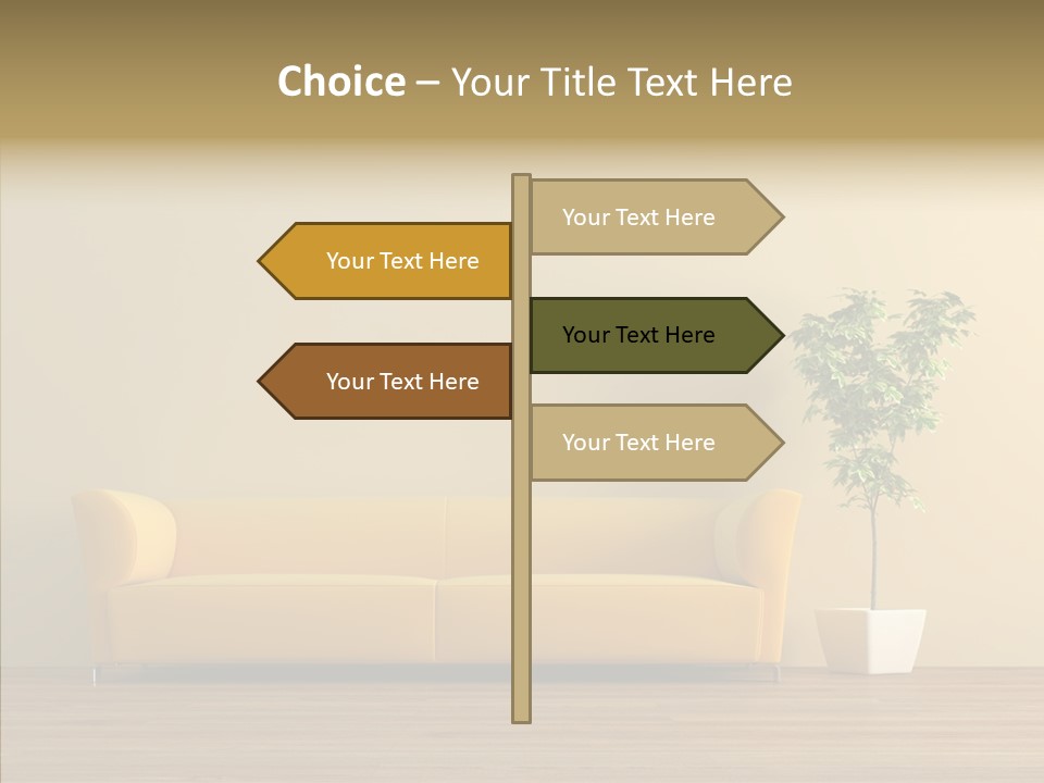 Parquet Flowerpot Brunch PowerPoint Template