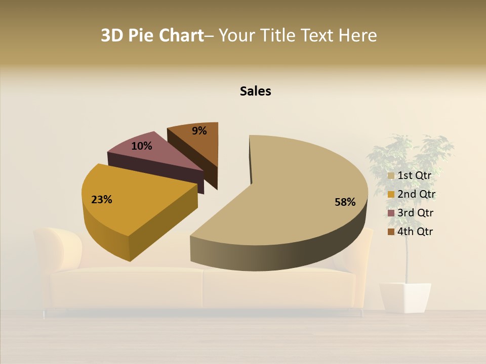 Parquet Flowerpot Brunch PowerPoint Template