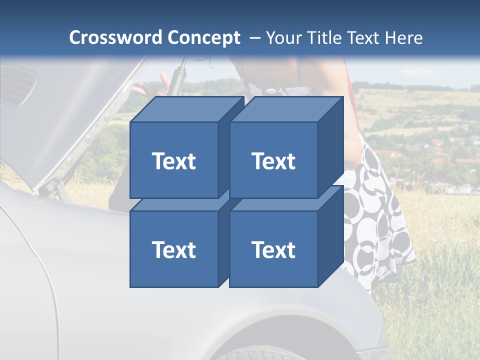 Beauty Car Road PowerPoint Template