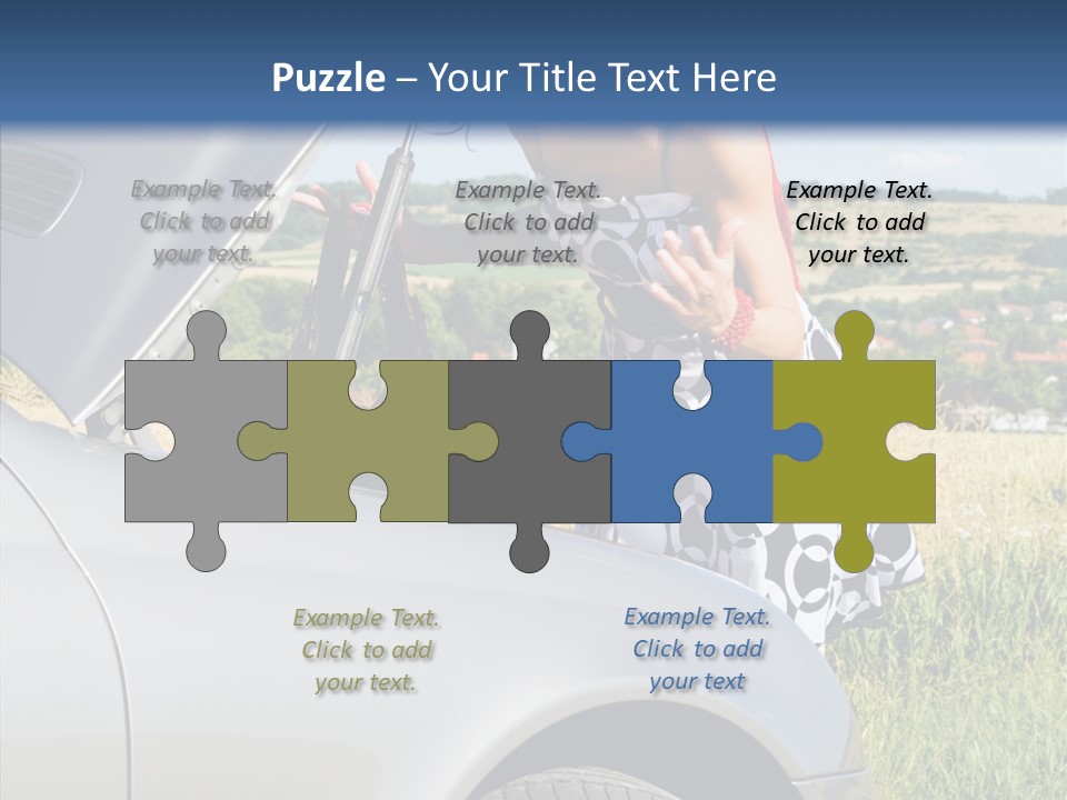 Beauty Car Road PowerPoint Template