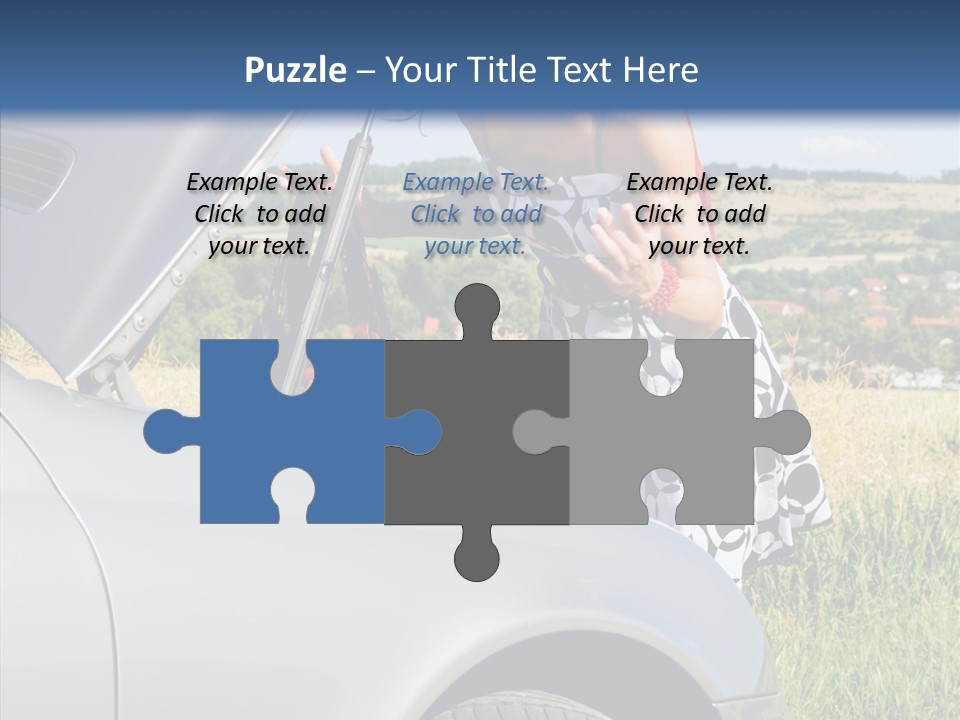 Beauty Car Road PowerPoint Template