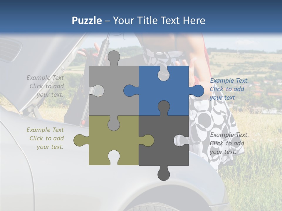 Beauty Car Road PowerPoint Template